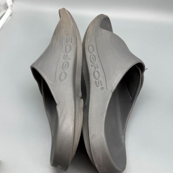 OOFOS OOahh Sport Flex Men 14 Slate Gray Slides Sandals Slip-On Open Toe Comfort main image 6
